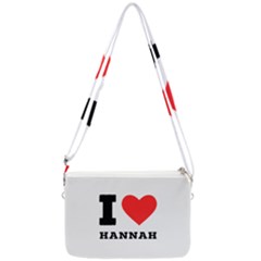 I Love Hannah Double Gusset Crossbody Bag by ilovewhateva