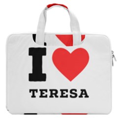 I Love Teresa Macbook Pro 13  Double Pocket Laptop Bag by ilovewhateva