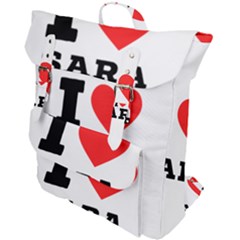 I Love Sara Buckle Up Backpack by ilovewhateva