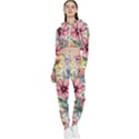 Flower Nature Floral Spring Cropped Zip Up Lounge Set View1