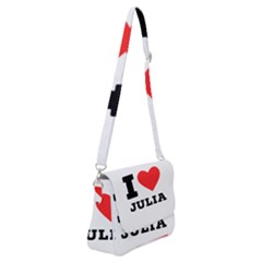 I Love Julia  Shoulder Bag With Back Zipper by ilovewhateva