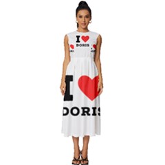 I Love Doris Sleeveless Round Neck Midi Dress by ilovewhateva