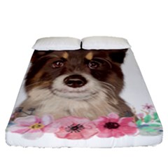 Watercolor Dog Fitted Sheet (queen Size)