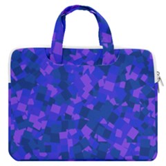 Cold Colorful Geometric Abstract Pattern Macbook Pro 16  Double Pocket Laptop Bag  by dflcprintsclothing