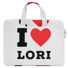 I Love Lori Macbook Pro 13  Double Pocket Laptop Bag by ilovewhateva