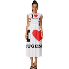 I Love Eugene Sleeveless Round Neck Midi Dress by ilovewhateva