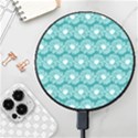 Gerbera Daisy Vector Tile Pattern Wireless Fast Charger(Black) View1