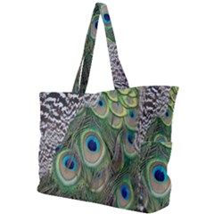 Peacock Bird Feather Colourful Simple Shoulder Bag by Jancukart