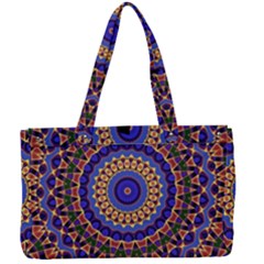 Mandala Kaleidoscope Background Canvas Work Bag by Jancukart