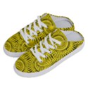 Abstract Sun Pattern Yellow Background Half Slippers View2