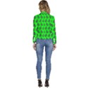 Ladybug Vector Geometric Tile Pattern Women s Long Sleeve Revers Collar Cropped Jacket View4