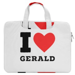 I Love Gerald Macbook Pro 13  Double Pocket Laptop Bag by ilovewhateva