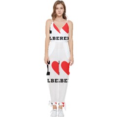 I Love Albert Sleeveless Tie Ankle Chiffon Jumpsuit