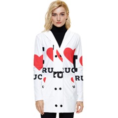 I Love Bruce Button Up Hooded Coat  by ilovewhateva