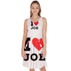 I Love Joe Knee Length Skater Dress With Pockets by ilovewhateva