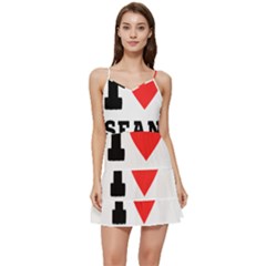 I Love Sean Short Frill Dress by ilovewhateva