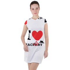 I Love Zachary Drawstring Hooded Dress by ilovewhateva