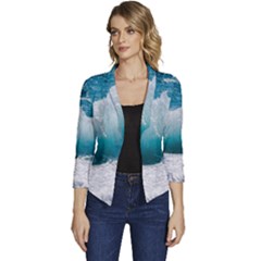 Waves Women s Casual 3/4 Sleeve Spring Jacket