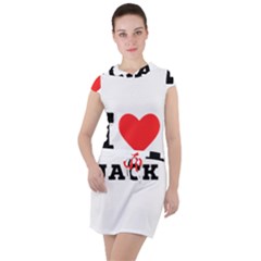 I Love Jack Drawstring Hooded Dress by ilovewhateva