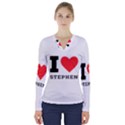 I love stephen V-Neck Long Sleeve Top View1