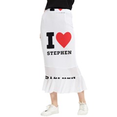 I Love Stephen Maxi Fishtail Chiffon Skirt by ilovewhateva