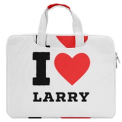 I Love Larry Macbook Pro 13  Double Pocket Laptop Bag by ilovewhateva