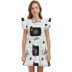 Cute-cutes Kids  Winged Sleeve Dress by nateshop