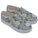 Flowers-108 Kids  Canvas Slip Ons View3