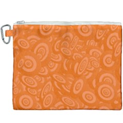 Orange-ellipse Canvas Cosmetic Bag (xxxl)