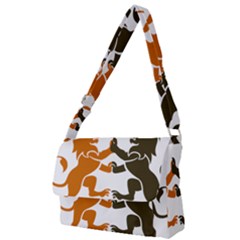 Lions Animals Wild Cats Full Print Messenger Bag (l) by Semog4