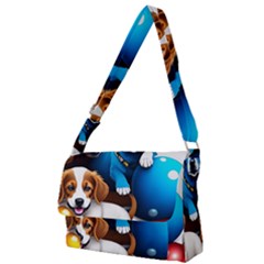 Cute Dog Dogs Animal Pet Full Print Messenger Bag (l) by Semog4