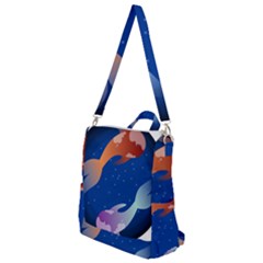 Koi Fish Carp Water Nature Animal Crossbody Backpack by Semog4