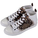 Tiger Comic Cartoon Animal Women s Mid-Top Canvas Sneakers View2