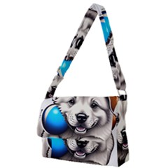 Dog Animal Pet Puppy Pooch Full Print Messenger Bag (l) by Semog4