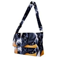 Dog Animal Cute Pet Puppy Pooch Full Print Messenger Bag (l) by Semog4