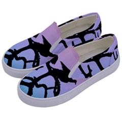 Birds Bird Vultures Tree Branches Kids  Canvas Slip Ons by Semog4