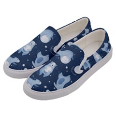 Bear Pattern Patterns Planet Animals Men s Canvas Slip Ons by Semog4