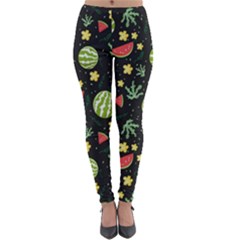 Watermelon Berries Patterns Pattern Lightweight Velour Leggings by Semog4