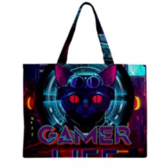 Gamer Life Zipper Mini Tote Bag by minxprints