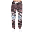 Flower Fractal Art Cool Petal Abstract Women Velvet Drawstring Pants View1