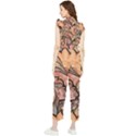 Colorful Paisley Background Artwork Paisley Patterns Women s Frill Top Chiffon Jumpsuit View2