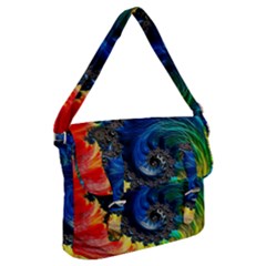 Colorful Digital Art Fractal Design Buckle Messenger Bag by Semog4