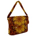 Abstract Gold Mandala Yellow Buckle Messenger Bag View1