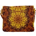 Abstract Gold Mandala Yellow Buckle Messenger Bag View3