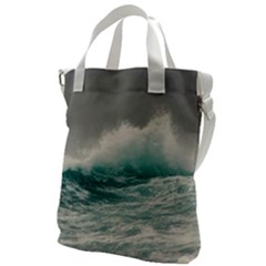 Big Storm Wave Canvas Messenger Bag by Semog4