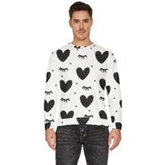 Hearts-57 Men s Fleece Sweatshirt by nateshop