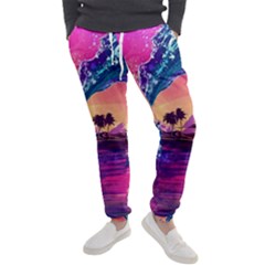 Retro Wave Ocean Men s Jogger Sweatpants by Semog4