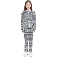 Mandala Circles Drawing Pattern Kids  Tracksuit by Semog4