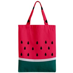 Watermelon Fruit Pattern Zipper Classic Tote Bag by Semog4