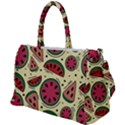 Watermelon Pattern Slices Fruit Duffel Travel Bag View1